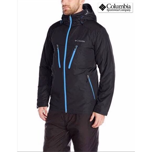 NWT Vintage Gorgeous XL Columbia Men's Antimony IV Black Blue Jacket. - Picture 1 of 9